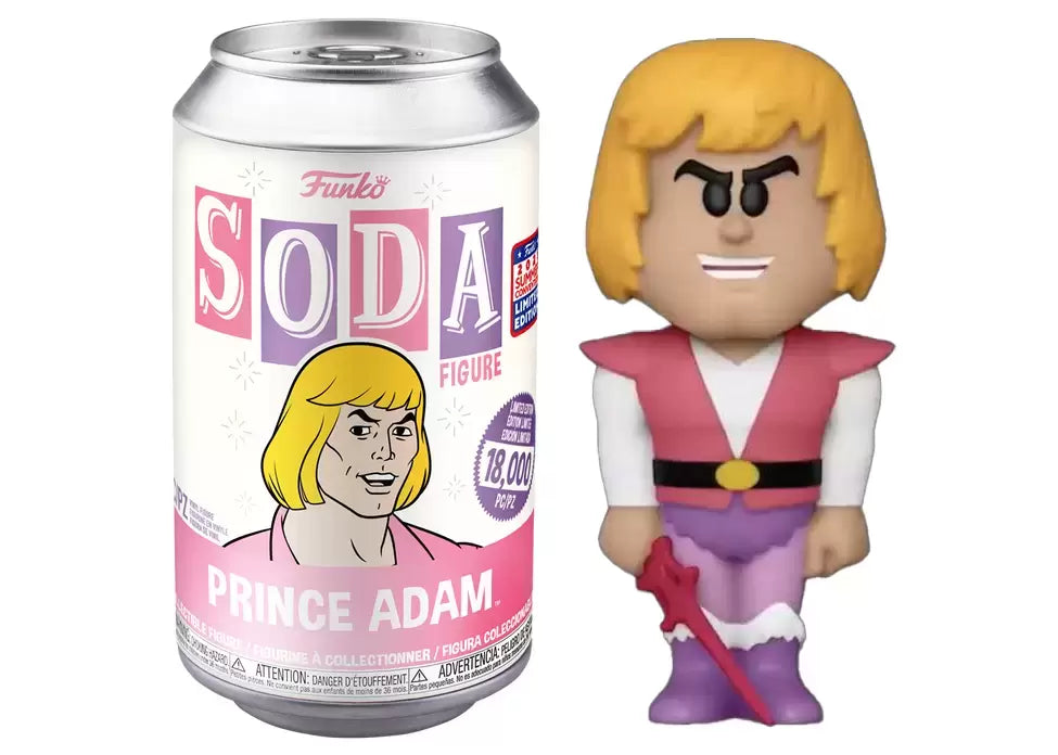 Masters of the Universe Prince Adam NYCC Limited Edition Funko Soda Vinyl