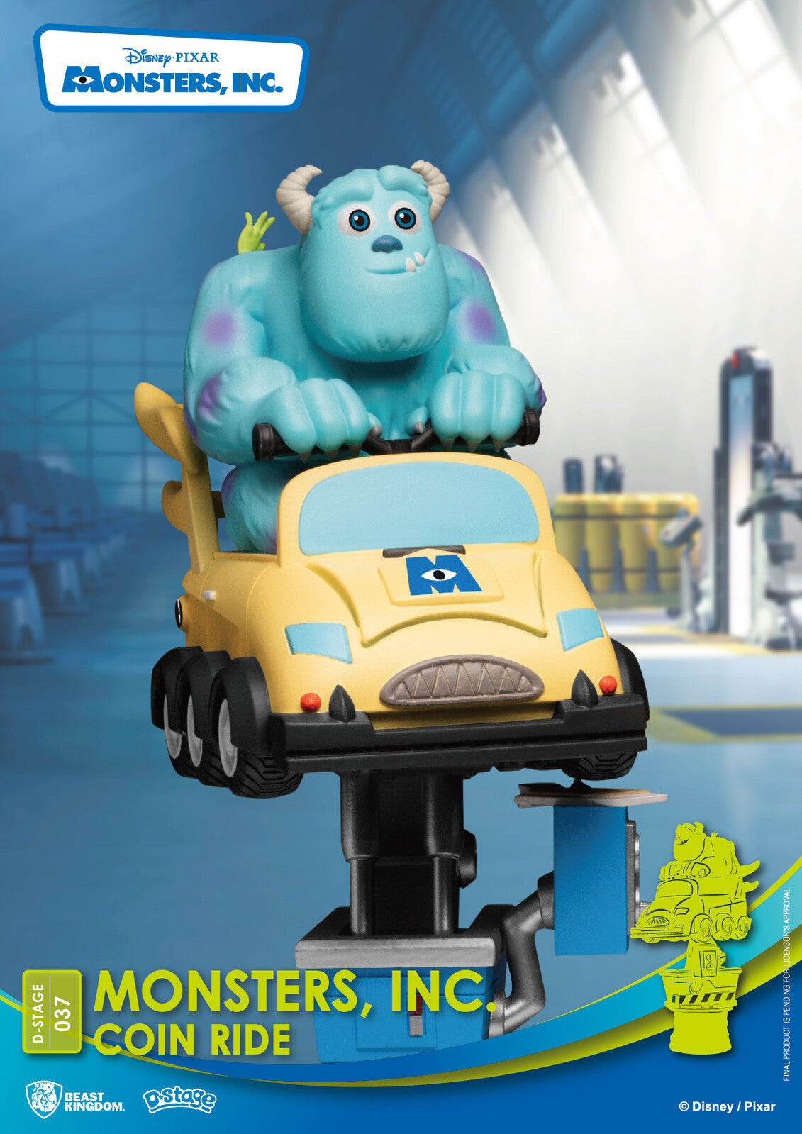 Beast Kingdom D Stage Monsters Inc Coin Ride Sulley and Mike