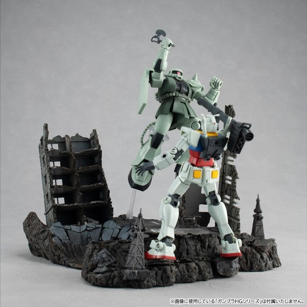 GUNDAM - REALISTIC MODEL SERIES MOBILE SUIT GUNDAM (FOR 1/144 HG SERIES) G STRUCTURE [GS02] RUINS AT NEW YARK