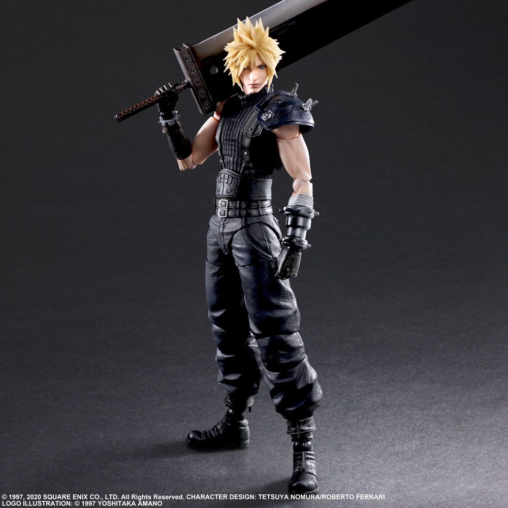 Final Fantasy VII - Jessie, Cloud & Motorcycle Play Arts Action Figure