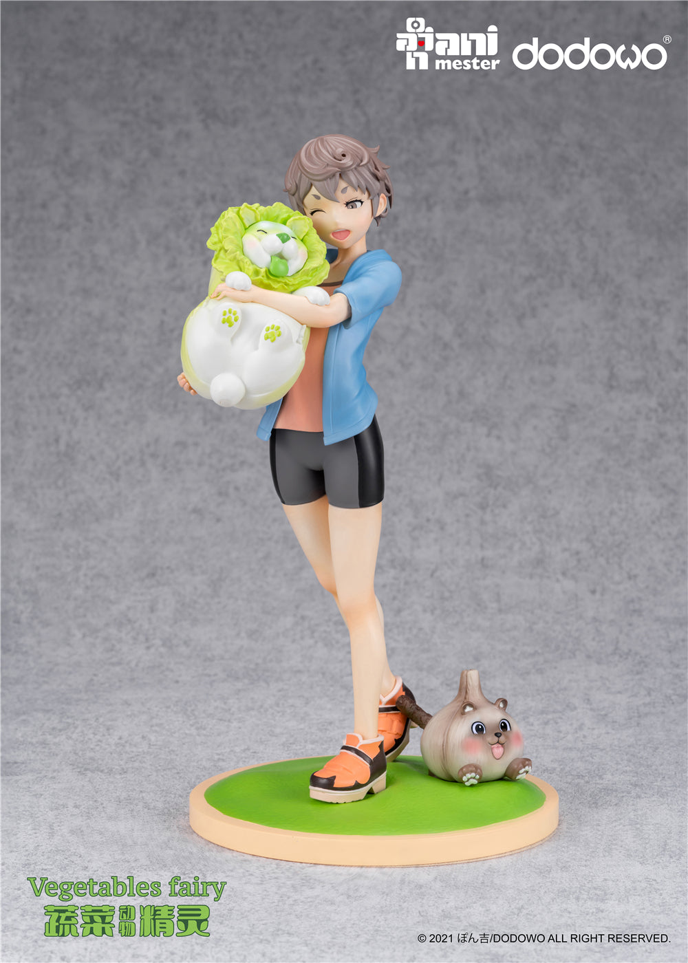 Vegetable Fairies - Sai and Cabbage Dog Figure