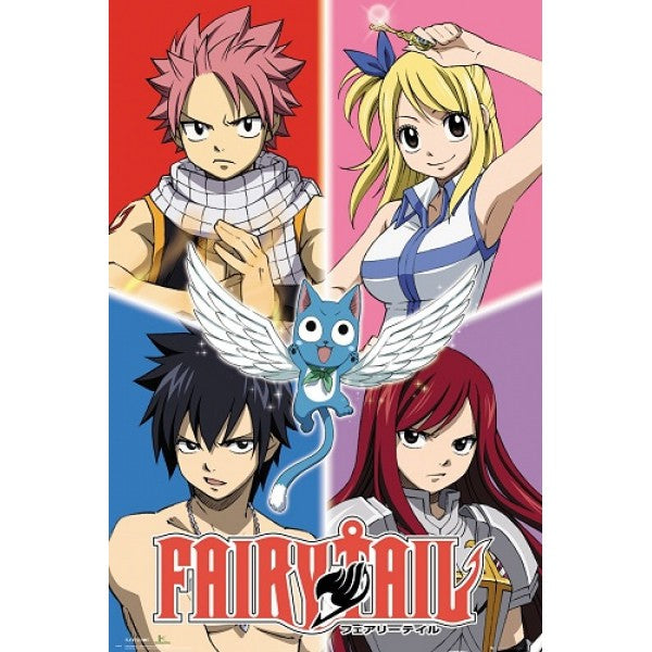 4 - Fairy Tail Quad Poster