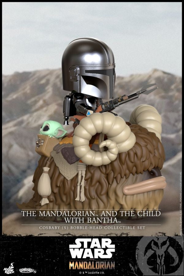 Star Wars: The Mandalorian - Mandalorian & The Child on Bantha Riding Cosbaby