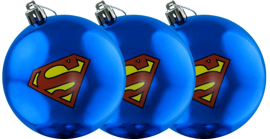 Superman - Logo Christmas Bauble Ornament 3-Pack