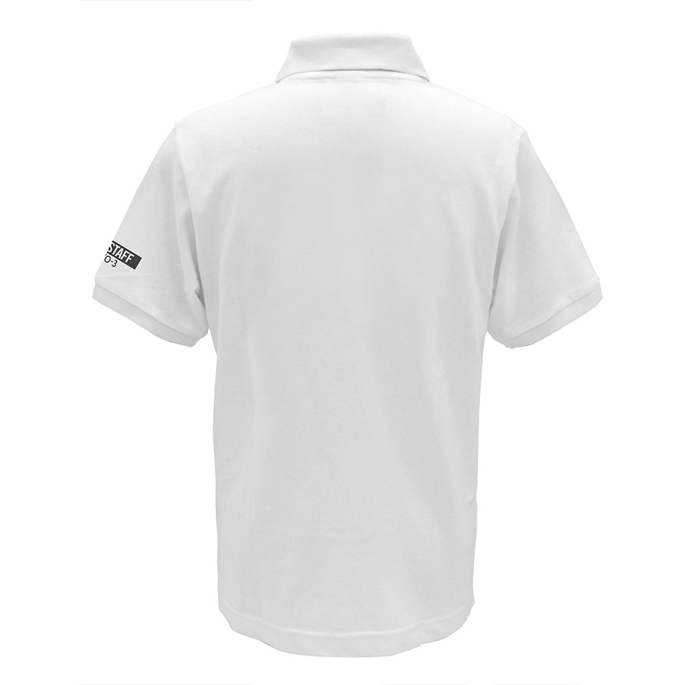 EVANGELION: NERV Embroidered Polo Shirt WHITE S