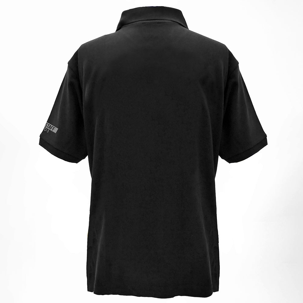 EVANGELION: NERV Embroidered Polo Shirt BLACK S