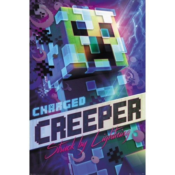 55 - Minecraft Charged Creeper Poster