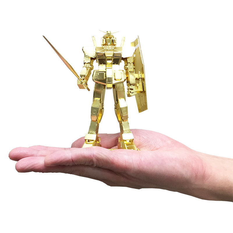 GUNDAM - TENYO GOLD RX-78-2 METALLIC NANO PUZZLE FIGURE KIT